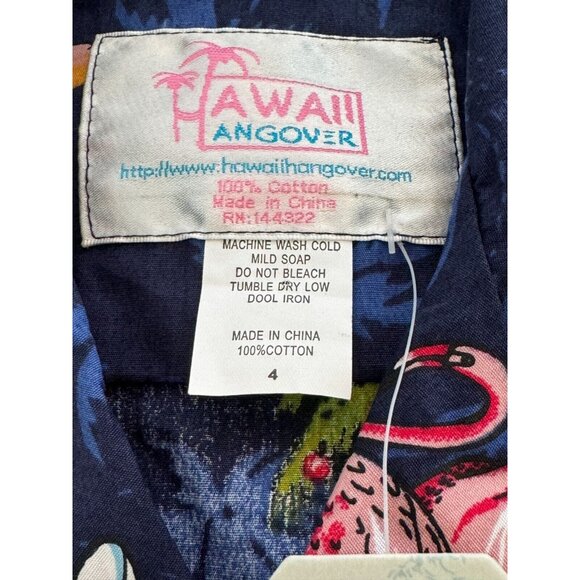 Hawaii Hangover Kids Hawaiian Print Outfit Boys 4 Christmas Santa Shorts Shirt - Picture 7 of 9